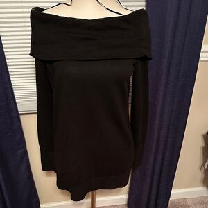 Black Off the Shoulder Sweater